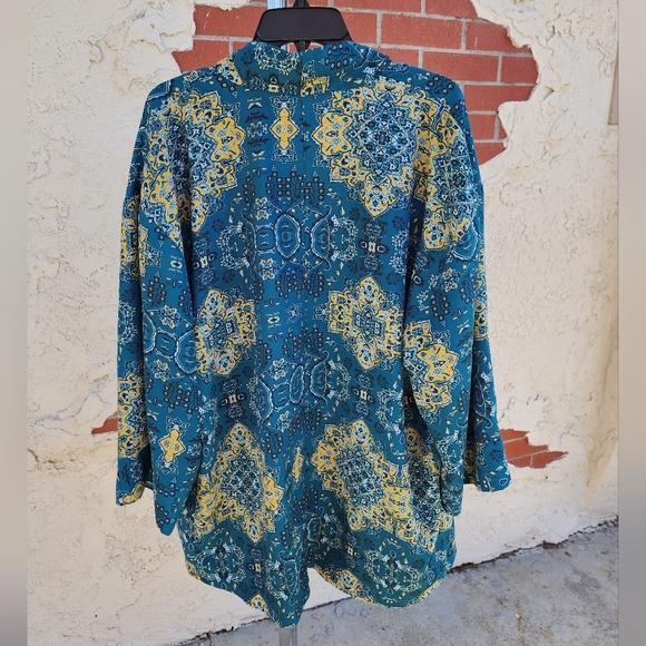 Medium Women House of Harlow 1960 REVOLVE kimono open jacket boho print - Picture 14 of 16